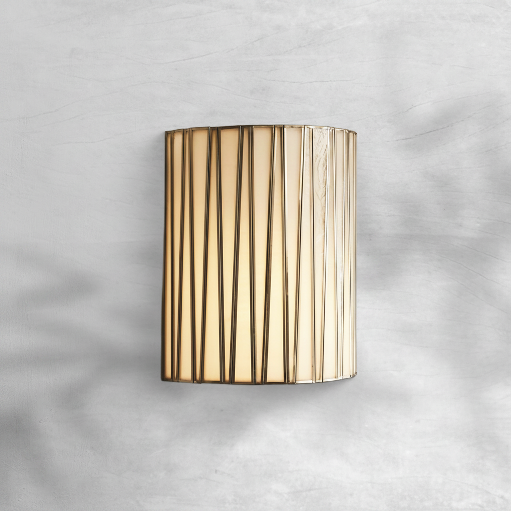 Luster Gaze Aura Lumina Mid-Century Wall Sconce - Background Shot
