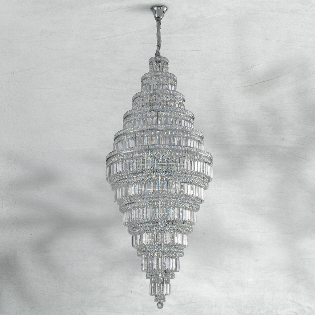 Luster Gaze Majestic Radiance Round Extra Large Chandelier - Background Shot