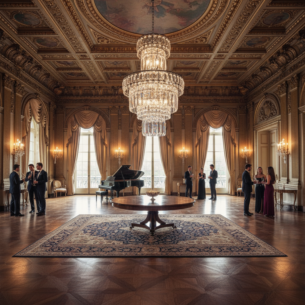 Luster Gaze Majestic Radiance Round Extra Large Chandelier - American ballroom or formal entertaining space