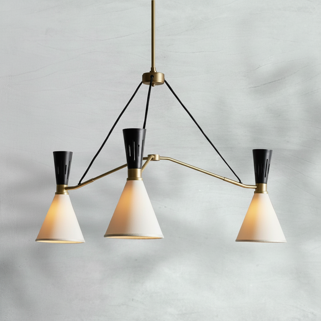 Luster Gaze Rue de Lumière 3-Light Round Chandelier - Background Shot