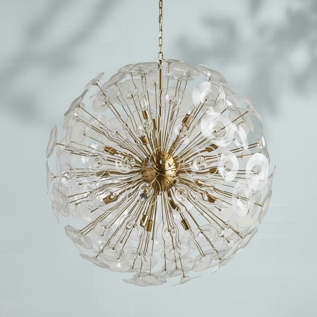 Luster Gaze Bloom Radiance Round Chandelier - Background Shot