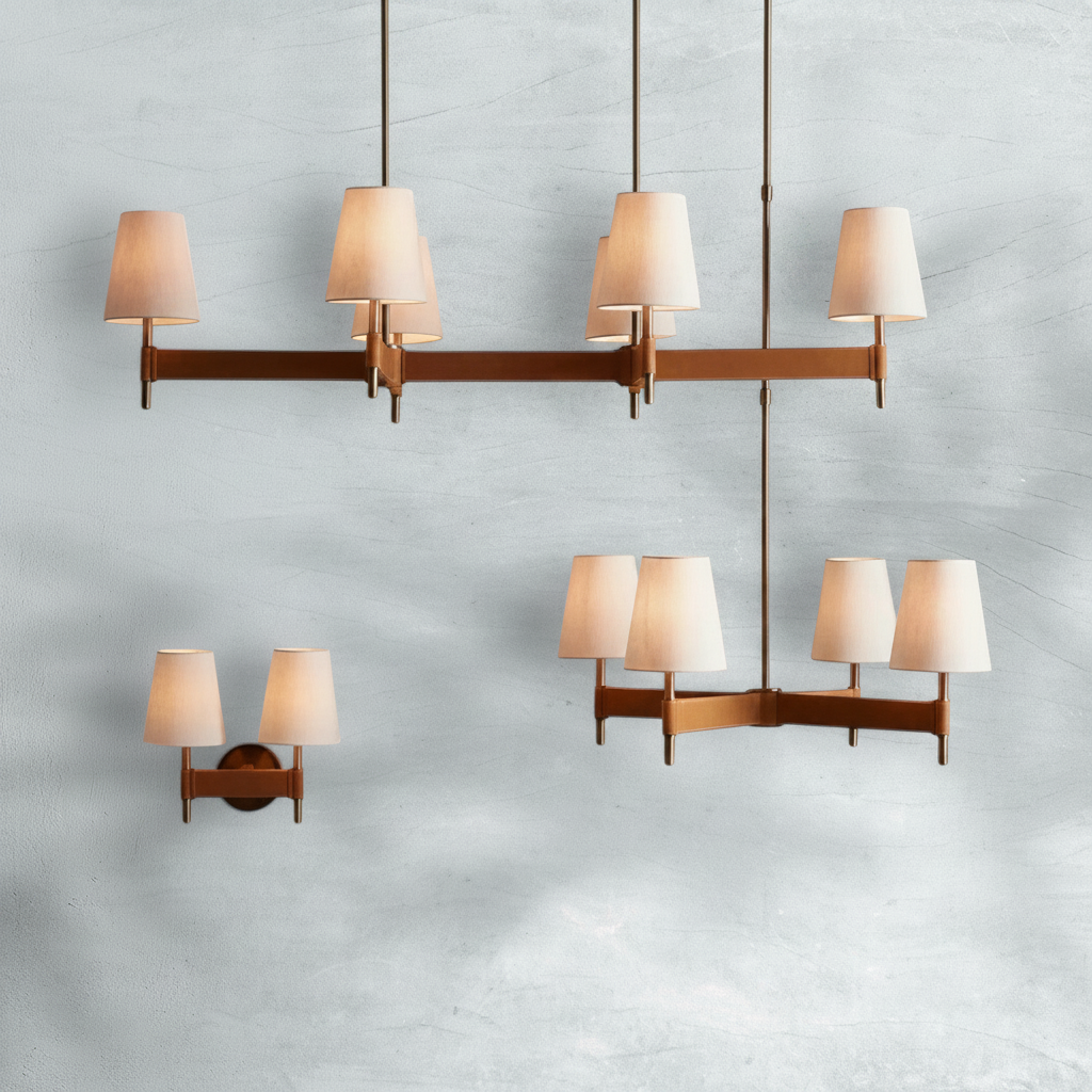 Luster Gaze Artisan Cross 4-Light Chandelier - Background Shot