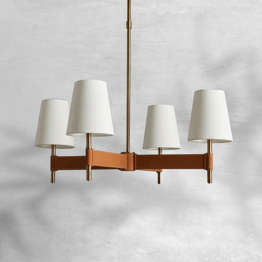 Luster Gaze Artisan Cross 4-Light Chandelier - Background Shot