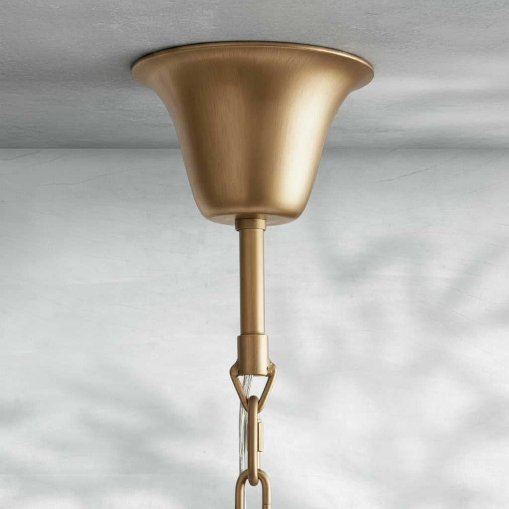 Luster Gaze Veridian Tiered Round Chandelier - Background Shot