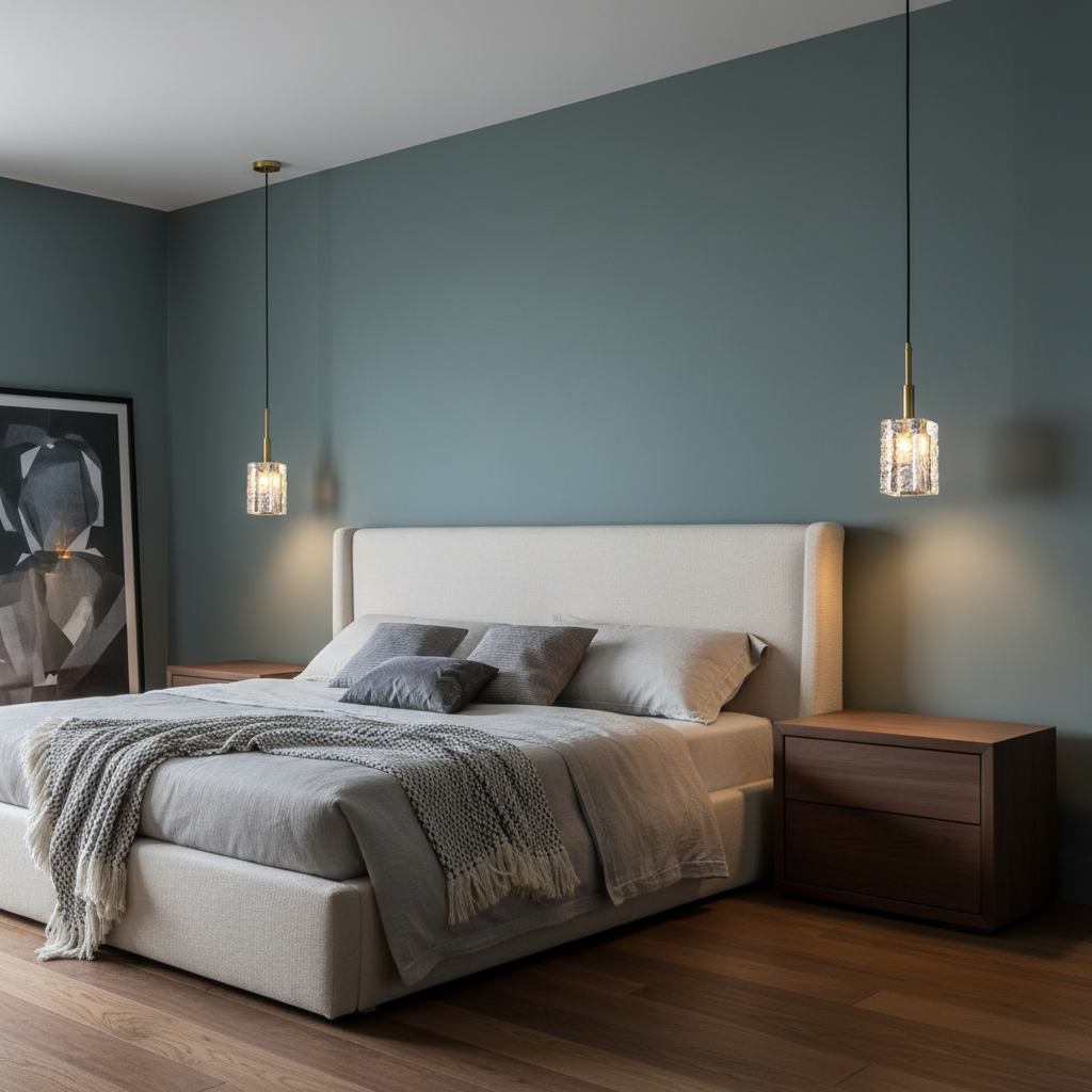 Luster Gaze Aqueous Radiance Crystal Pendant - luxury American master bedroom