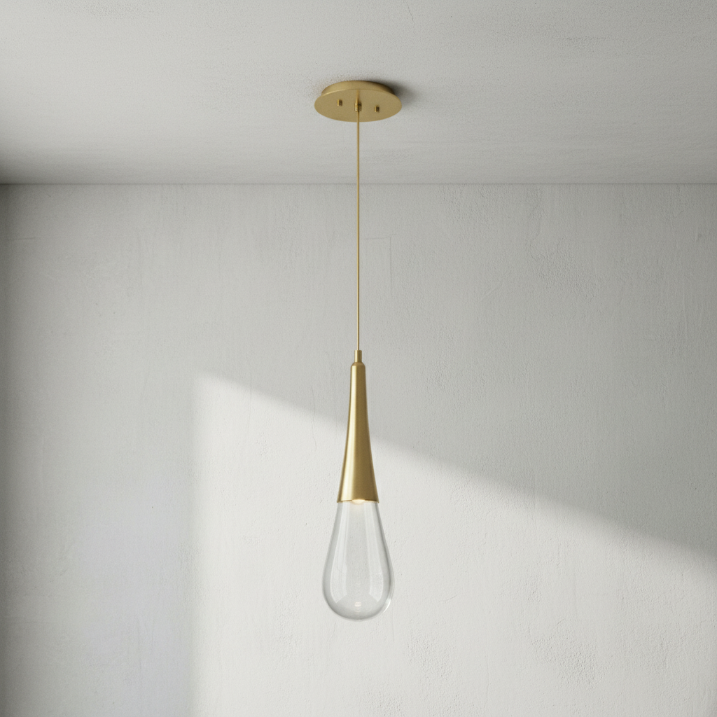 Luster Gaze Raindrop Cascade Single Pendant - Background Shot