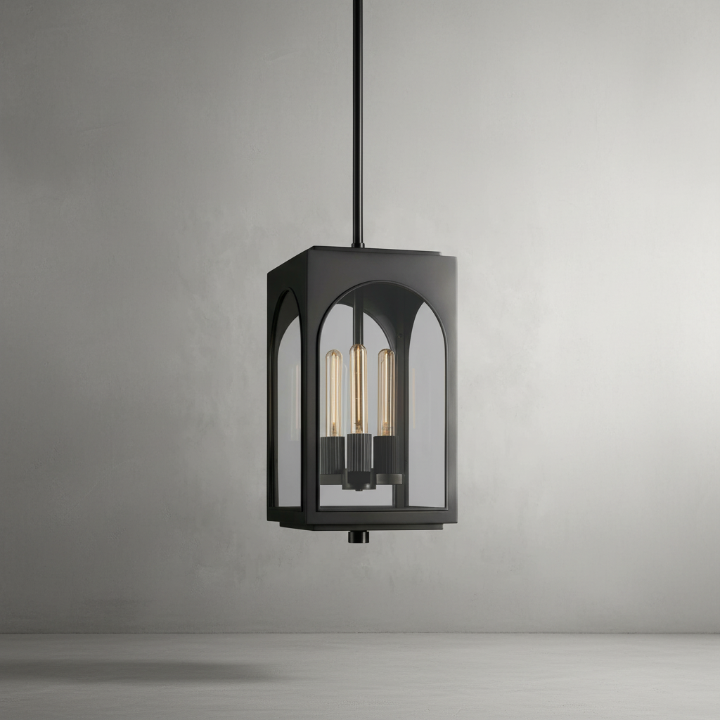 Luster Gaze Veridian Archway Outdoor Pendant - Background Shot