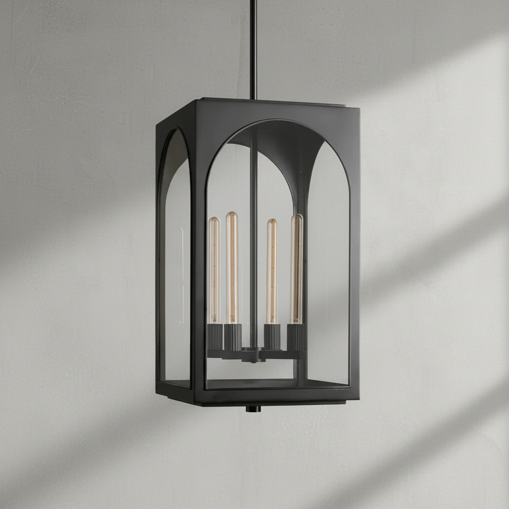 Luster Gaze Veridian Archway Outdoor Pendant - Background Shot