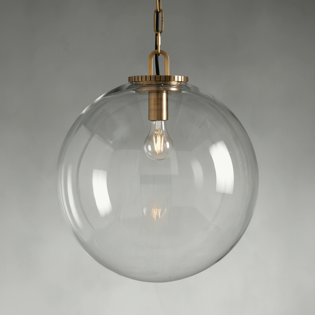 Luster Gaze Celestial Orb Globe Pendant - Background Shot