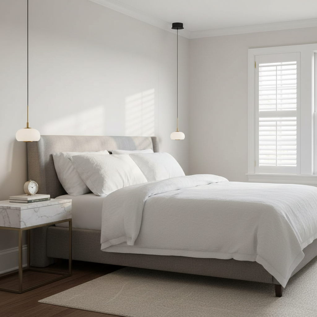 Luster Gaze Lanterns 1 Light Round LED Pendant - elegant American bedroom