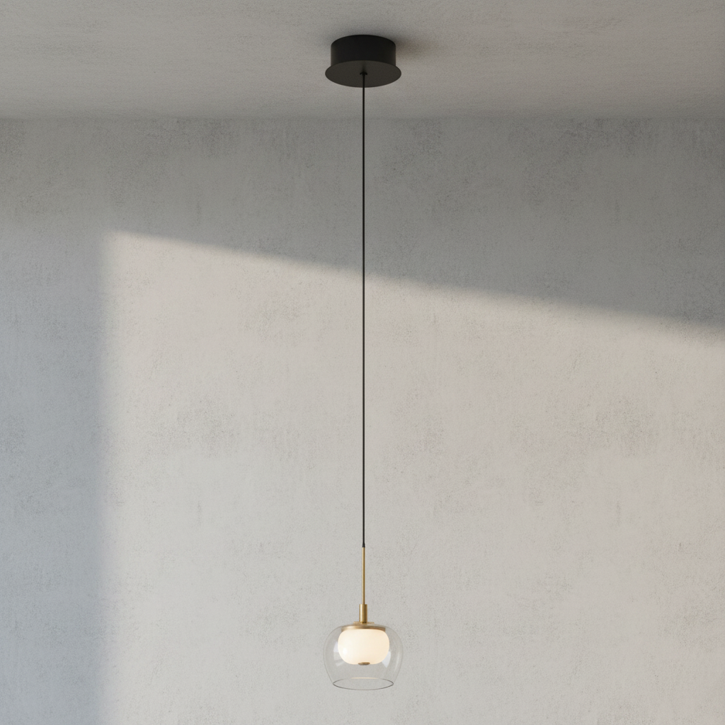 Luster Gaze Luminous Orb LED Pendant - Background Shot