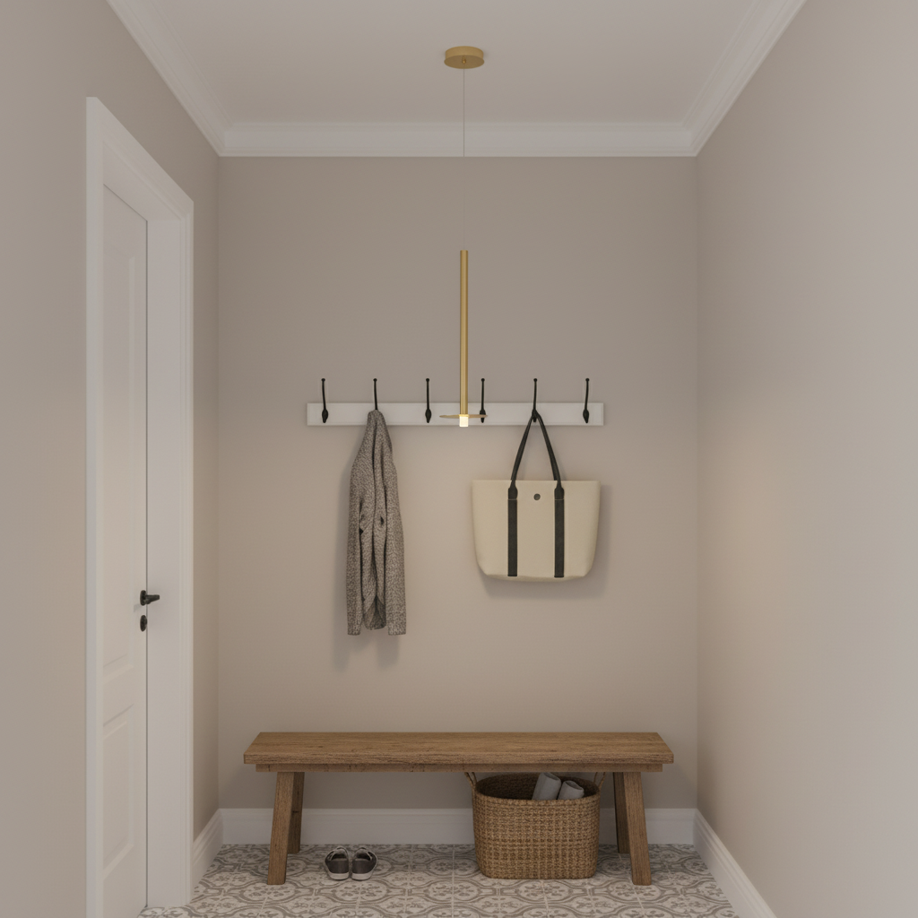 Luster Gaze Ursula LED Pendant - small American hallway or mudroom entry