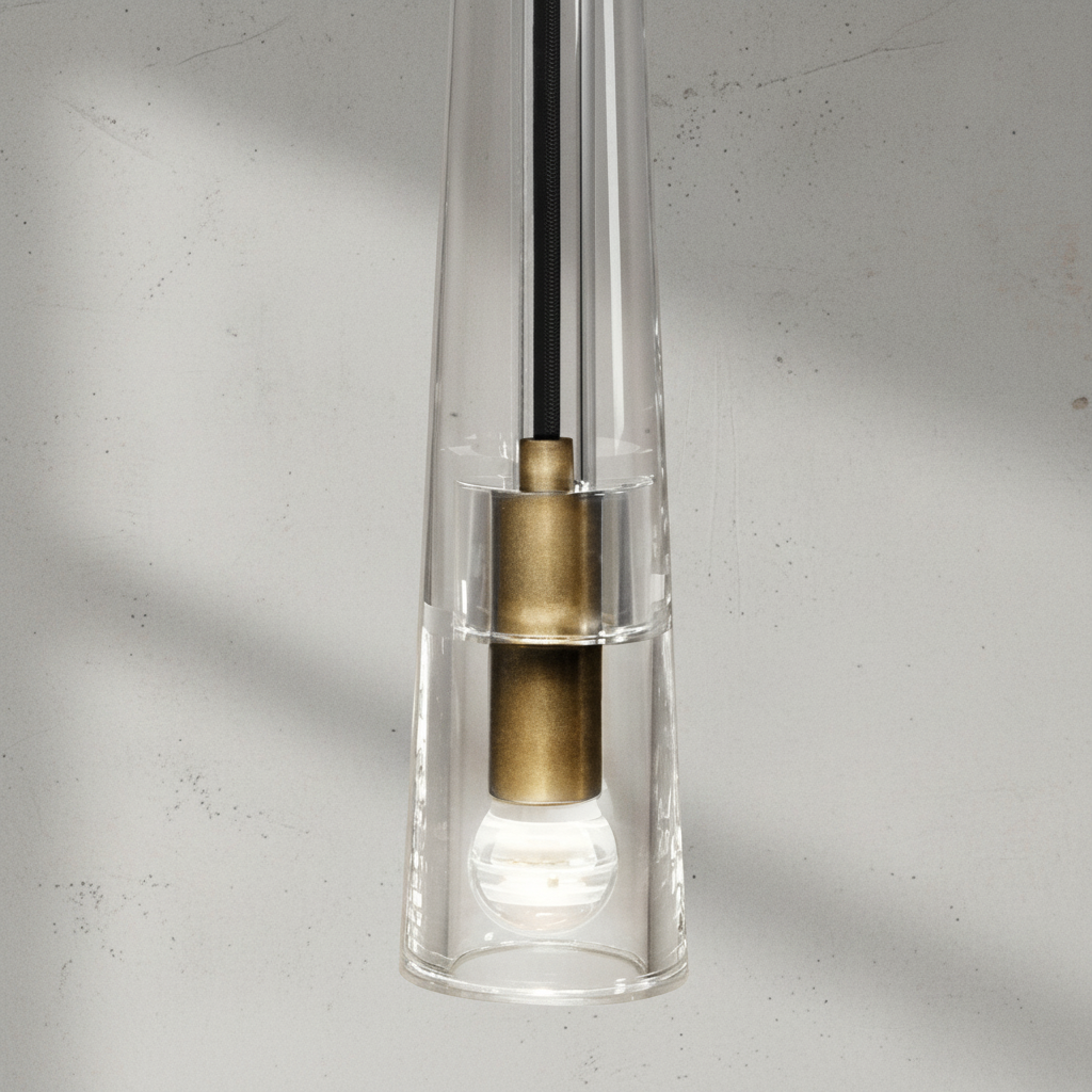 Luster Gaze Veridian Orb Single Pendant - Background Shot