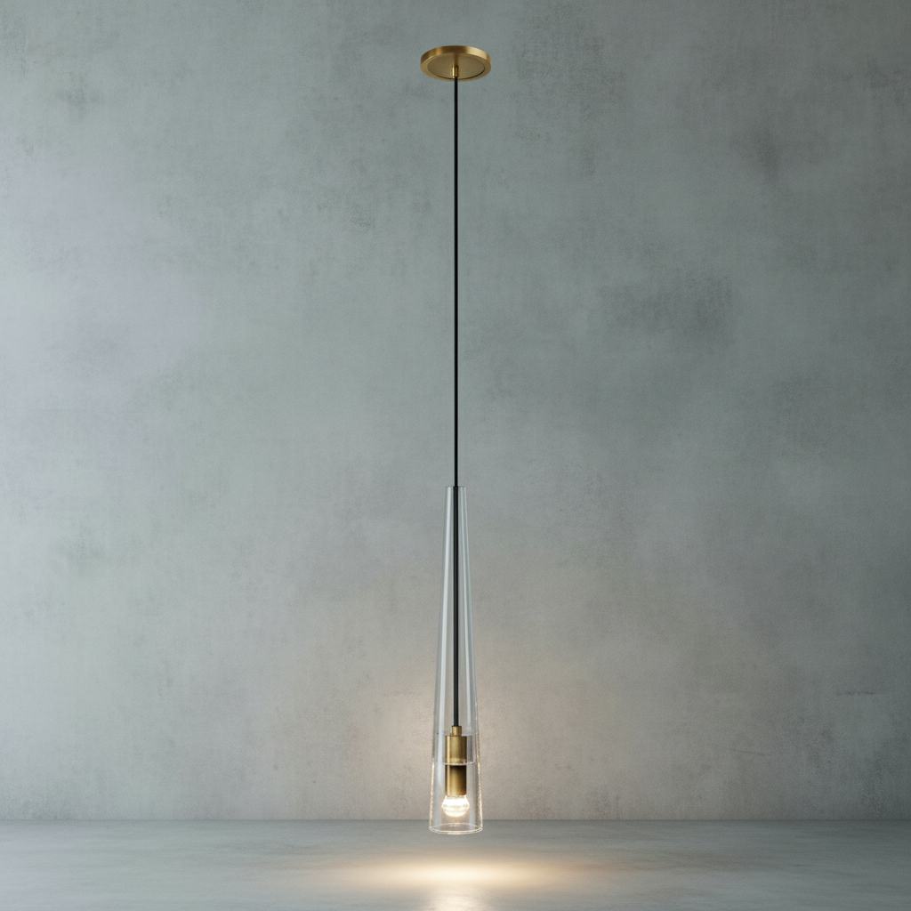Luster Gaze Veridian Orb Single Pendant - Background Shot
