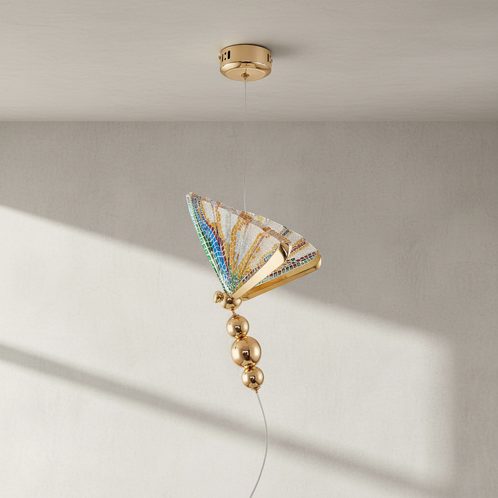 Luster Gaze Fluttering Radiance LED Pendant Light - Background Shot