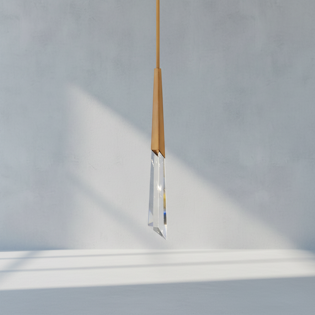 Luster Gaze Radiant Prism Mini LED Pendant - Background Shot