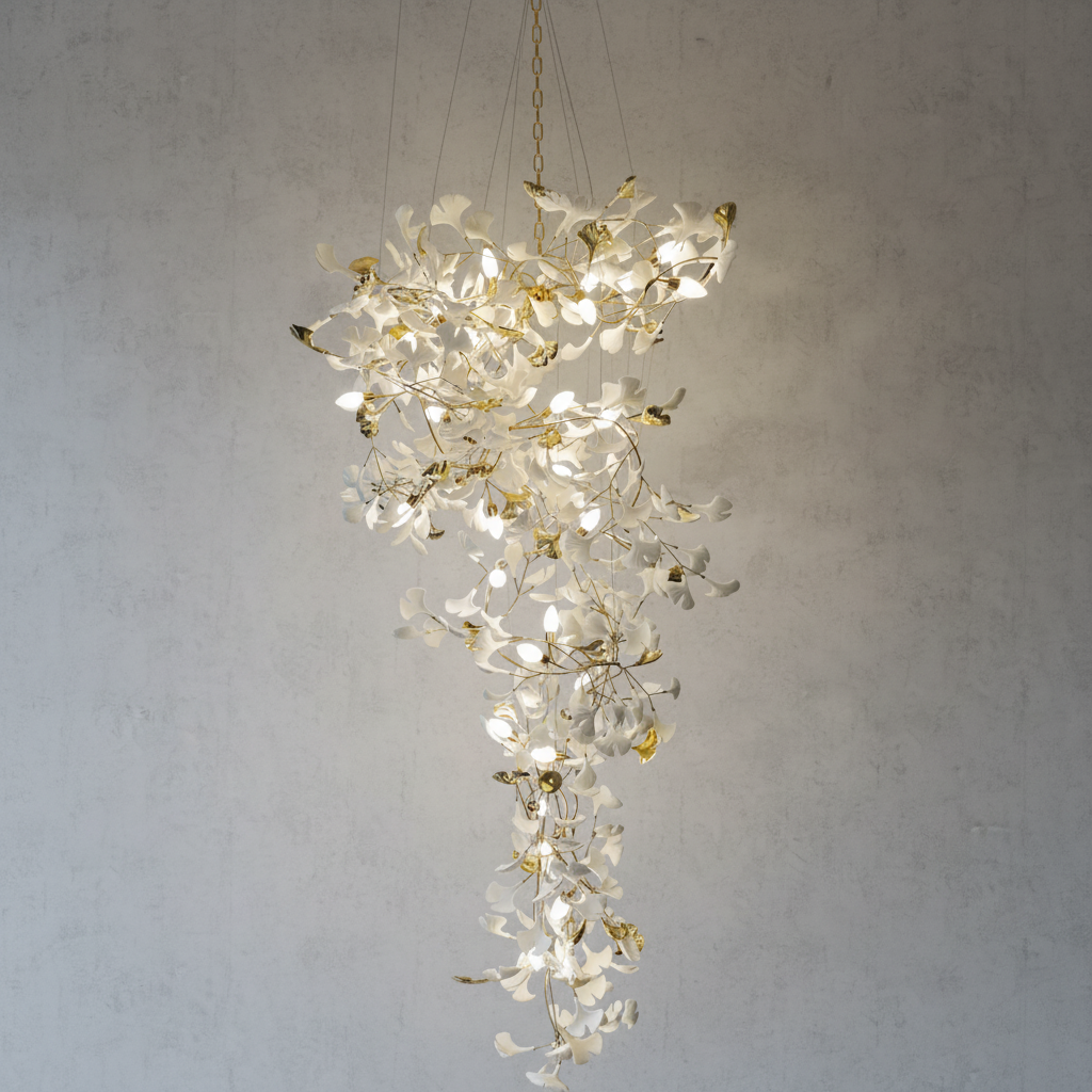 Luster Gaze Ginkgo Canopy Branch Chandelier - Background Shot