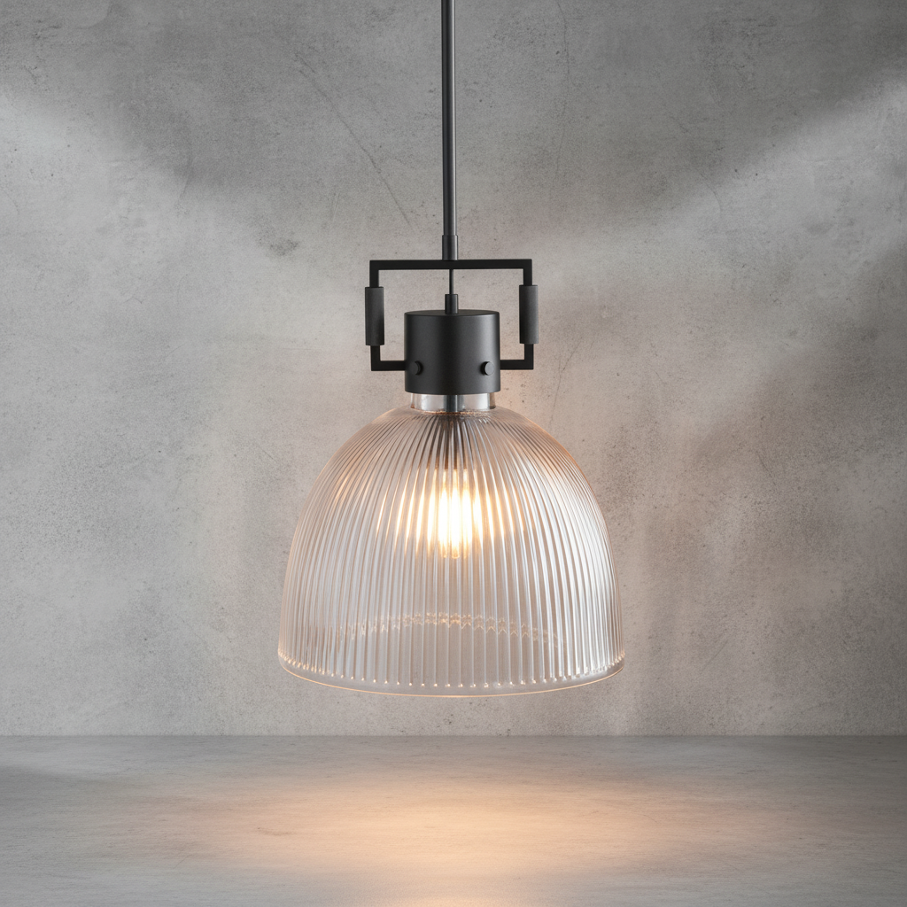 Luster Gaze Radiant Prism 1-Light Glass Pendant - Background Shot