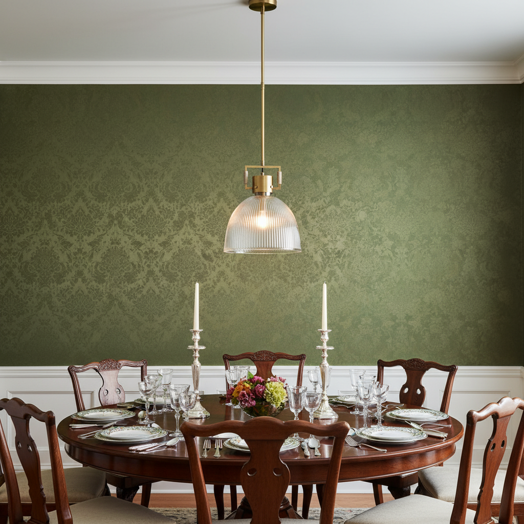 Luster Gaze Radiant Prism 1-Light Glass Pendant - formal American dining room