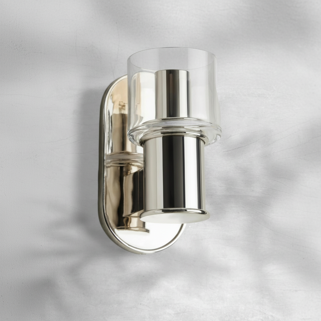 Luster Gaze Aura Radiant Wall Sconce in Clear - Background Shot