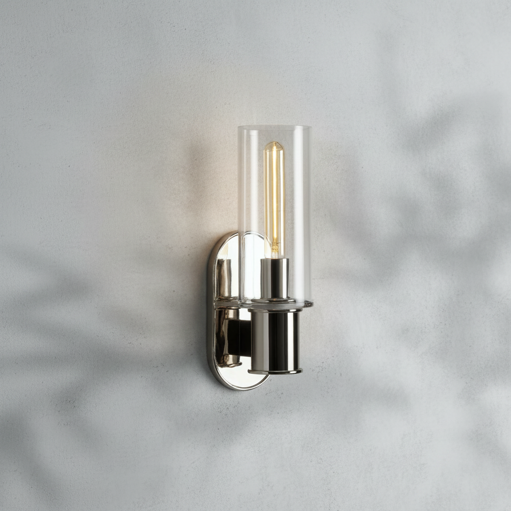 Luster Gaze Aura Radiant Wall Sconce in Clear - Background Shot