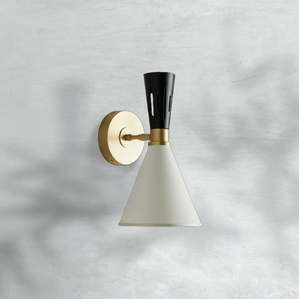 Luster Gaze Veridian Brass Wall Sconce - Background Shot