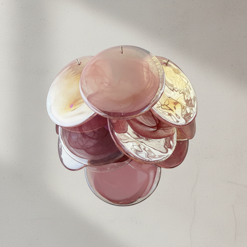 Luster Gaze Opulent Murano Glass Wall Sconce - Background Shot