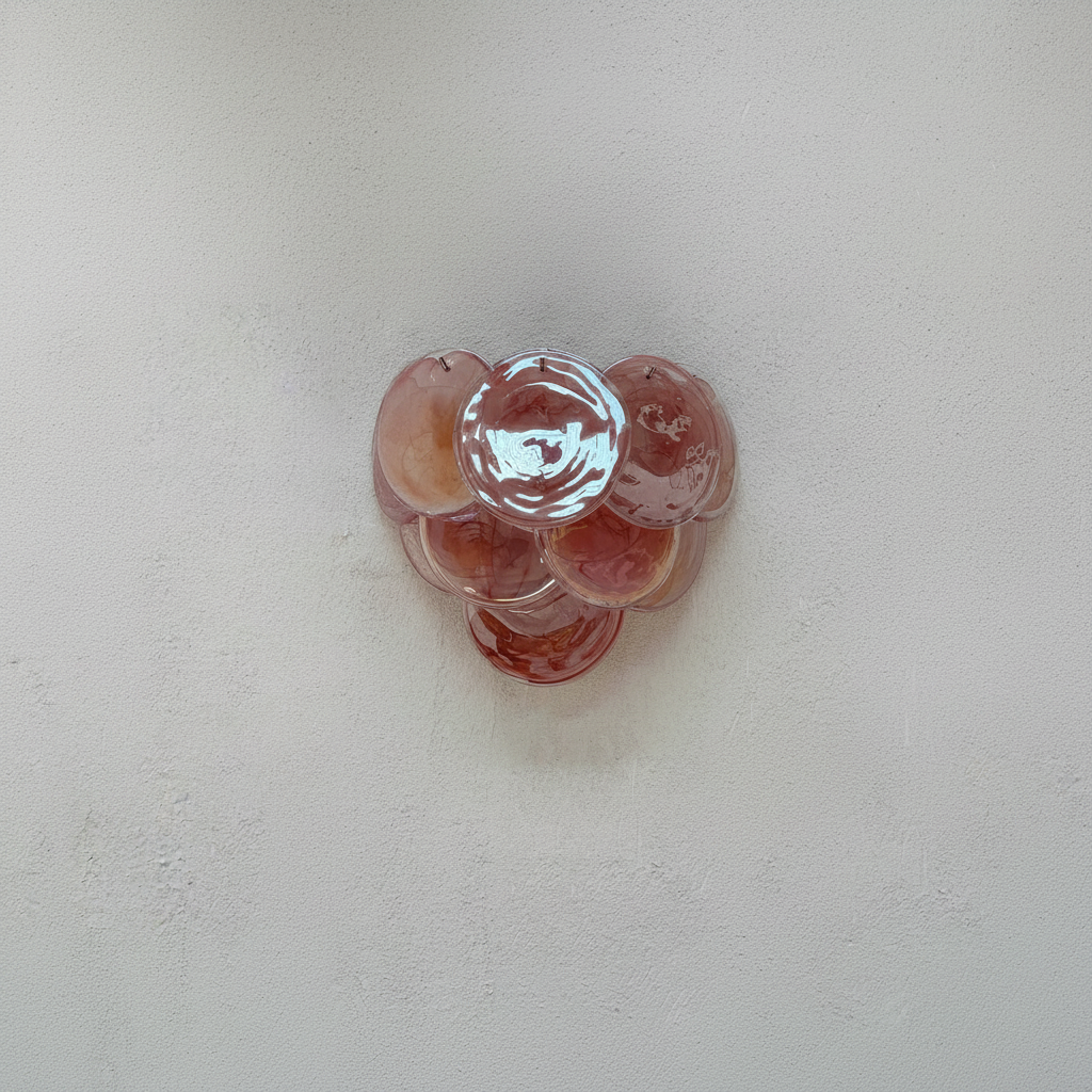 Luster Gaze Opulent Murano Glass Wall Sconce - Background Shot