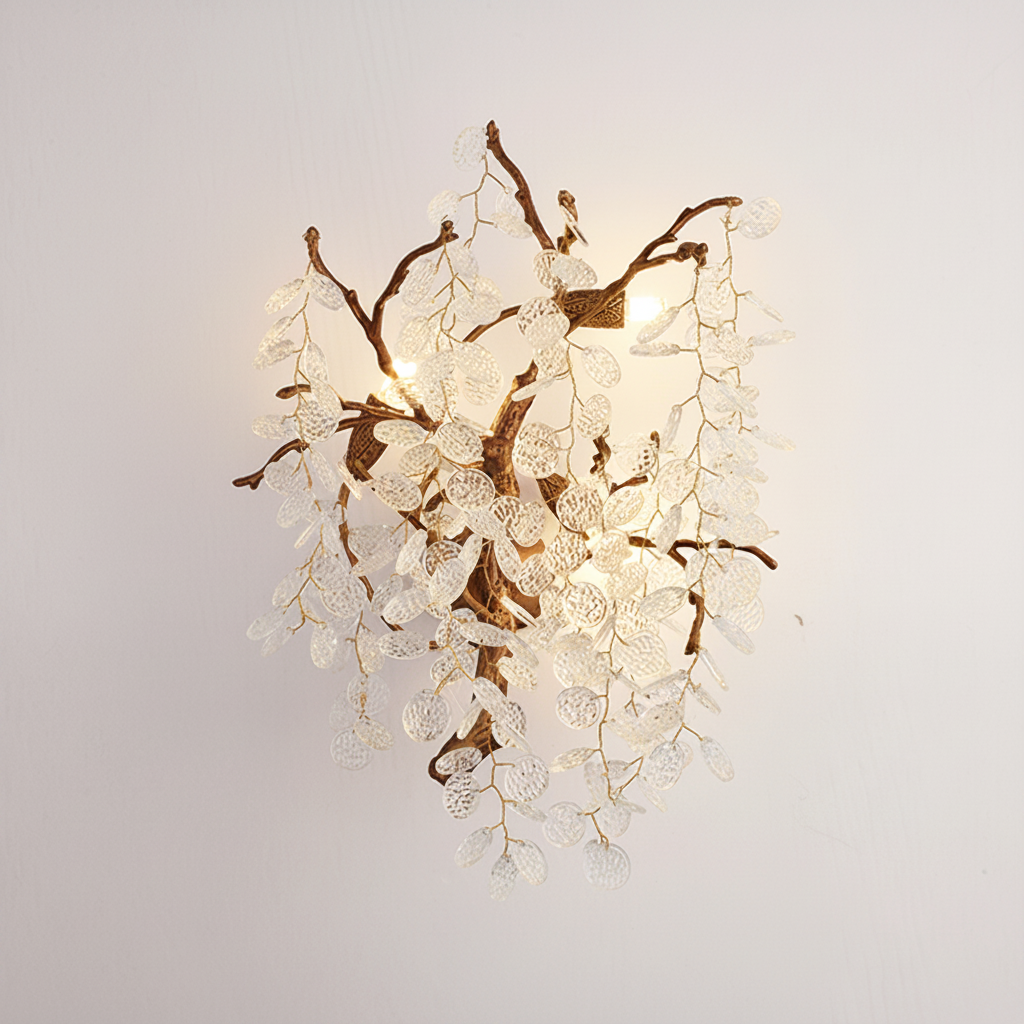 Luster Gaze Thirza Branch Crystal Wall Sconce - Studio Shot