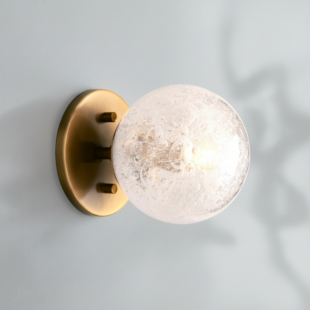 Luster Gaze Artisan Orb Wall Sconce - Background Shot