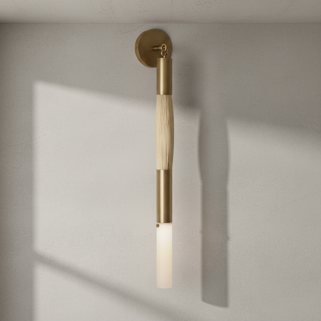 Luster Gaze Equine Weave Brass Sconce - Background Shot