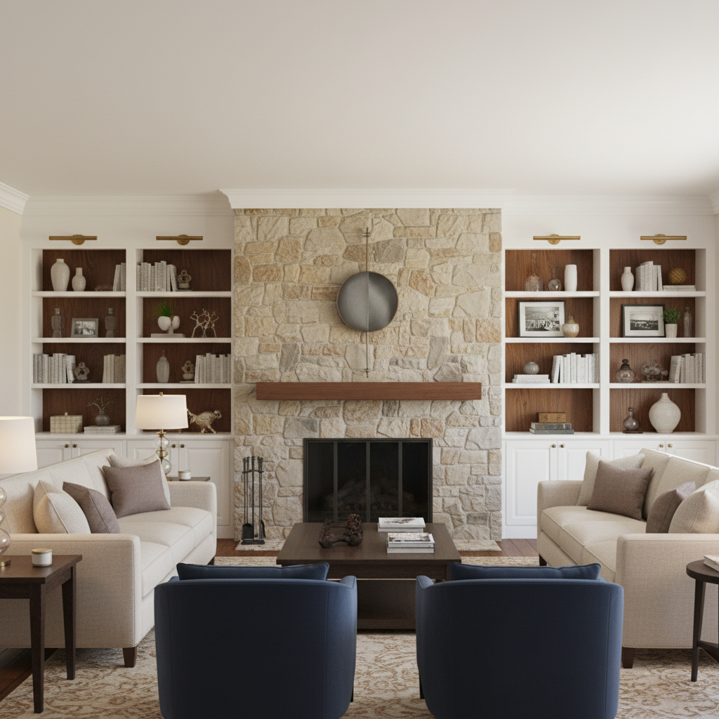 Luster Gaze Starlight Radiance Wall Sconce - American formal living room