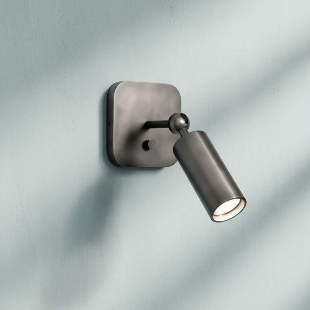 Luster Gaze Cylinder Form Pivoting Wall Sconce - Background Shot