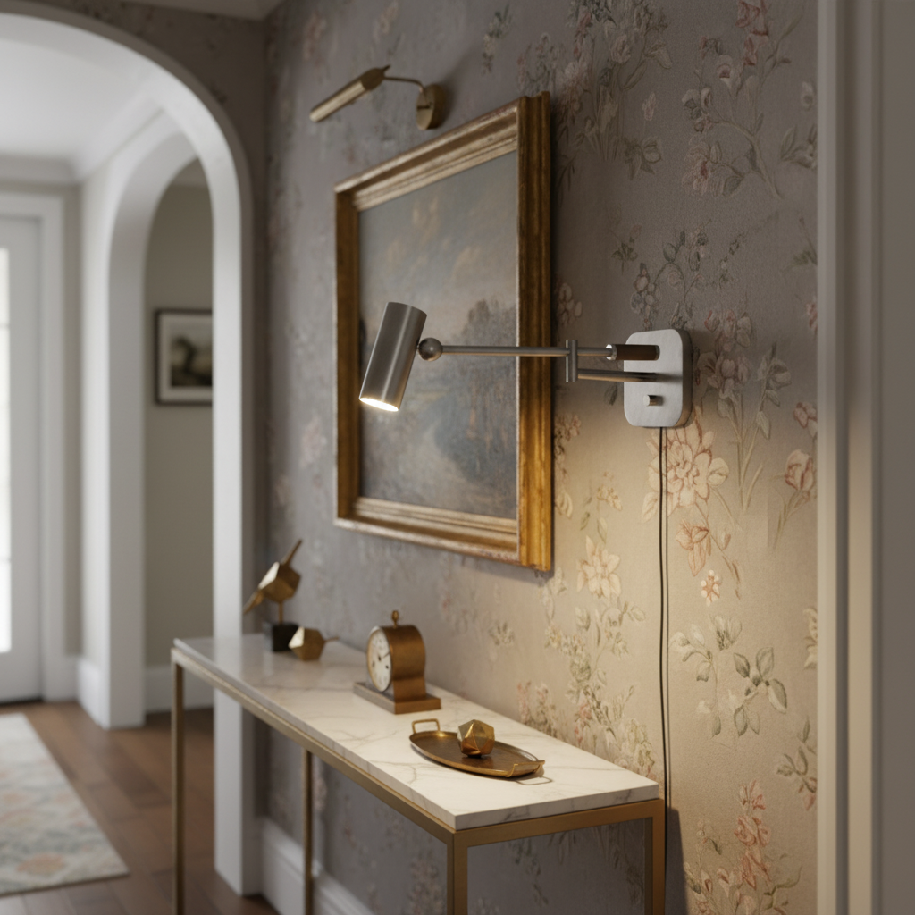 Luster Gaze Cylinder Pivot Wall Sconce - sophisticated American hallway alcove
