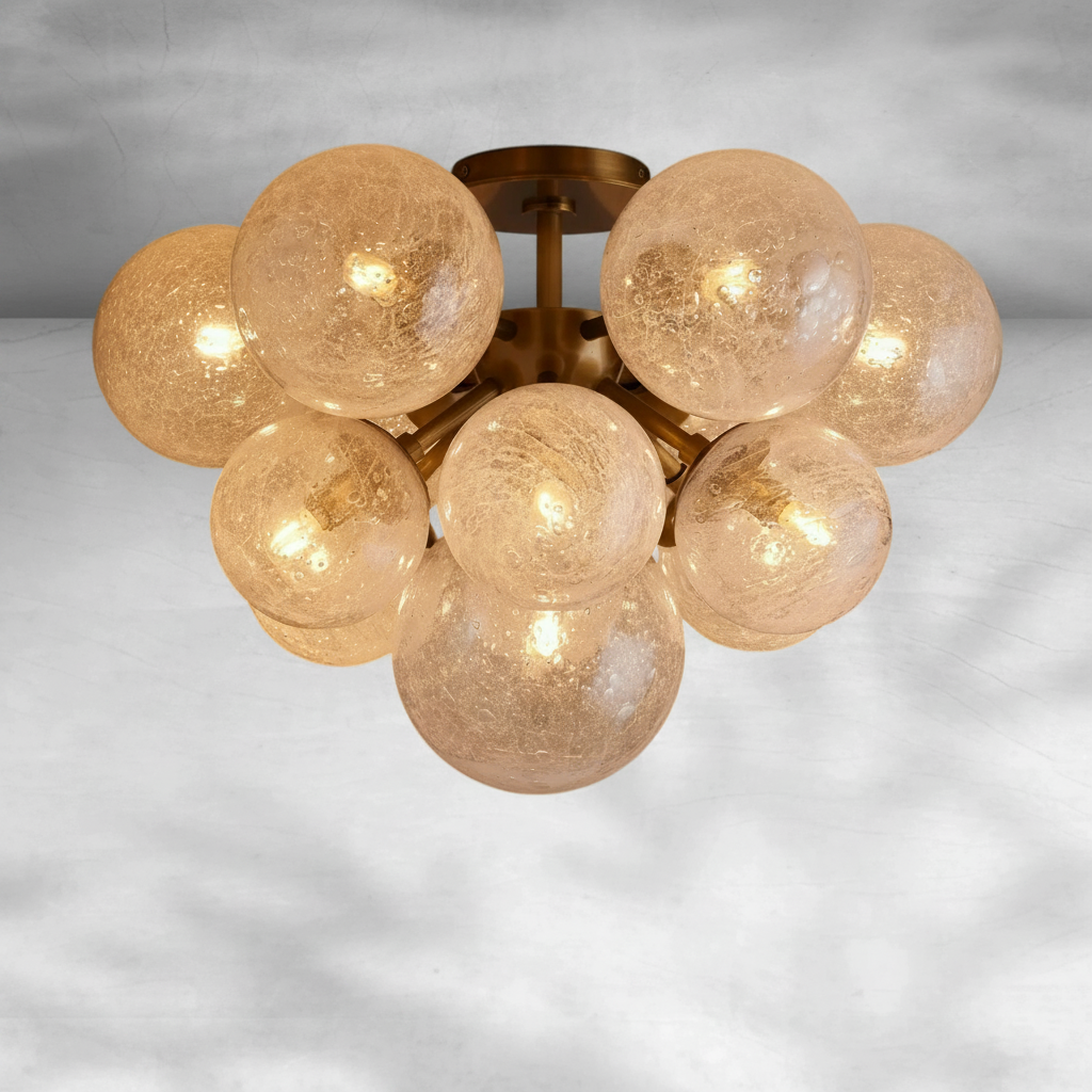 Luster Gaze Artisan Radiance Flushmount - Background Shot