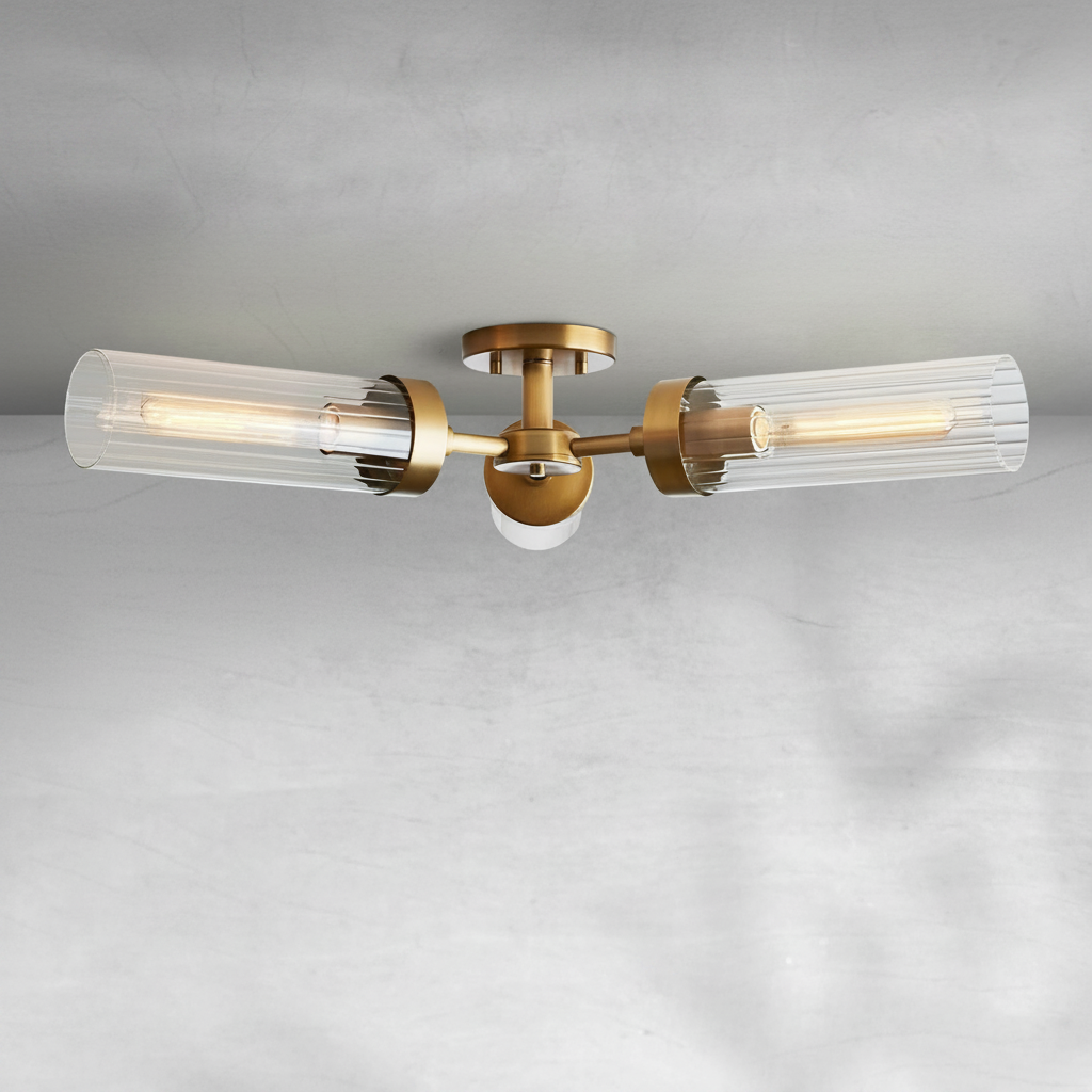 Luster Gaze Timeless Radiance 3-Light Flushmount - Background Shot