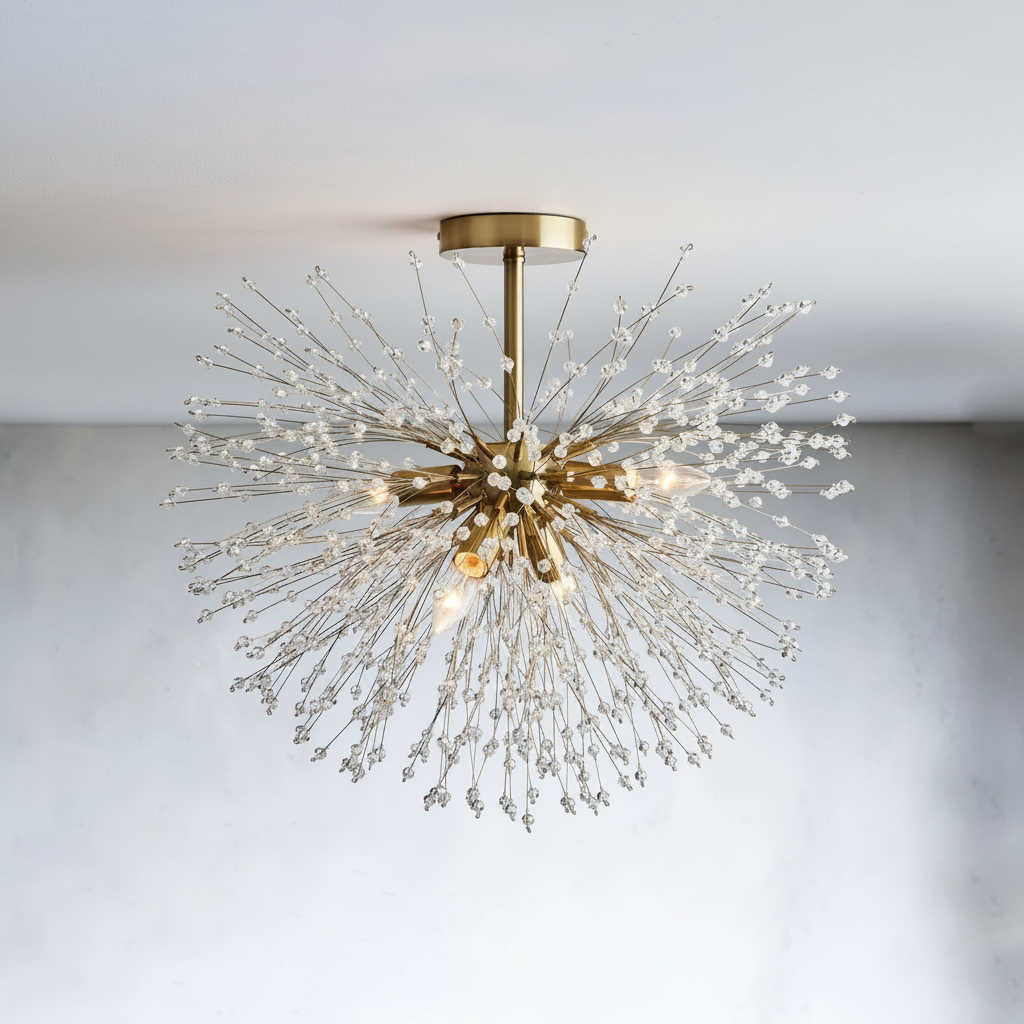 Luster Gaze Dandelion Flushmount - Studio Shot