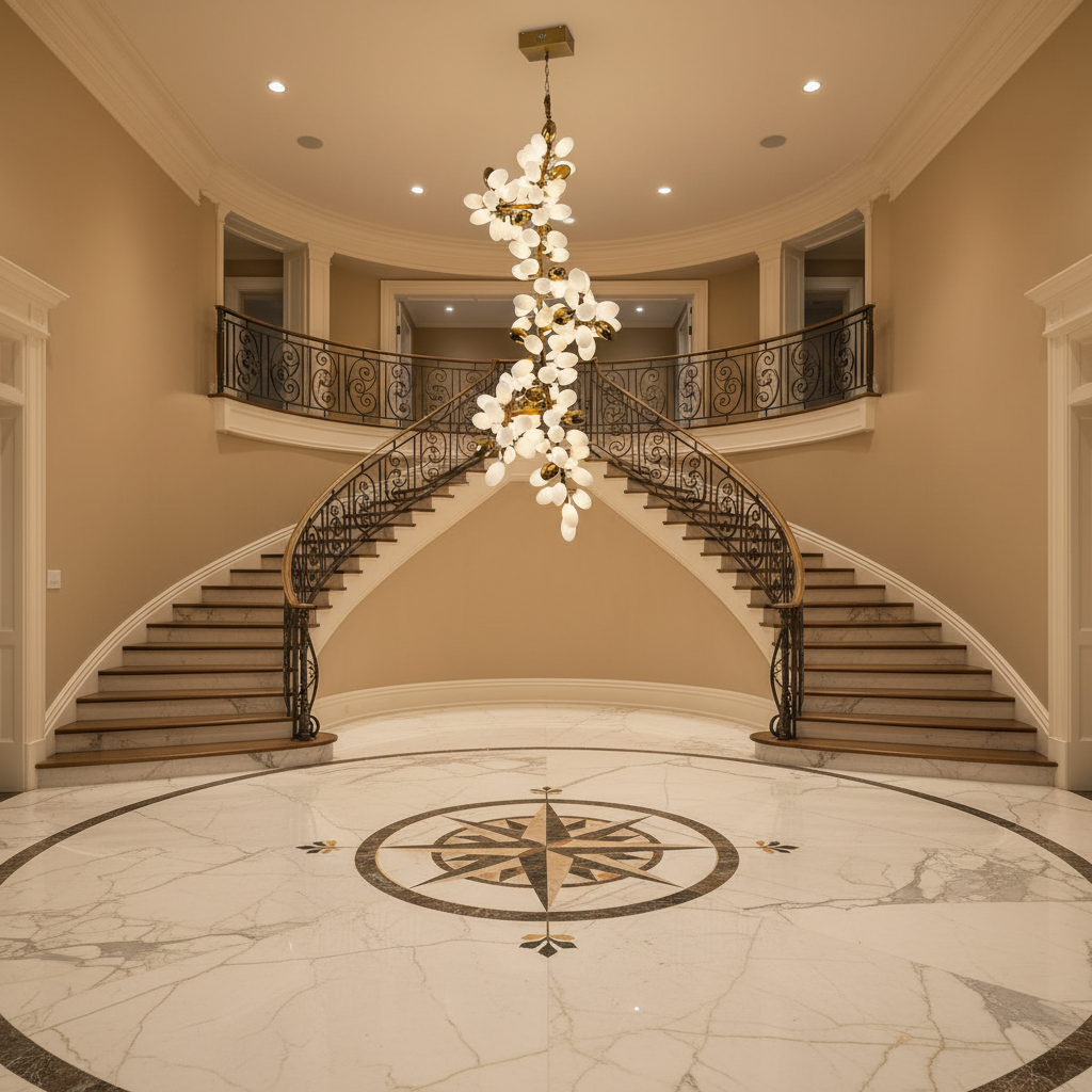Everlight Forge Verdant Canopy Copper Branch Chandelier - Scene
