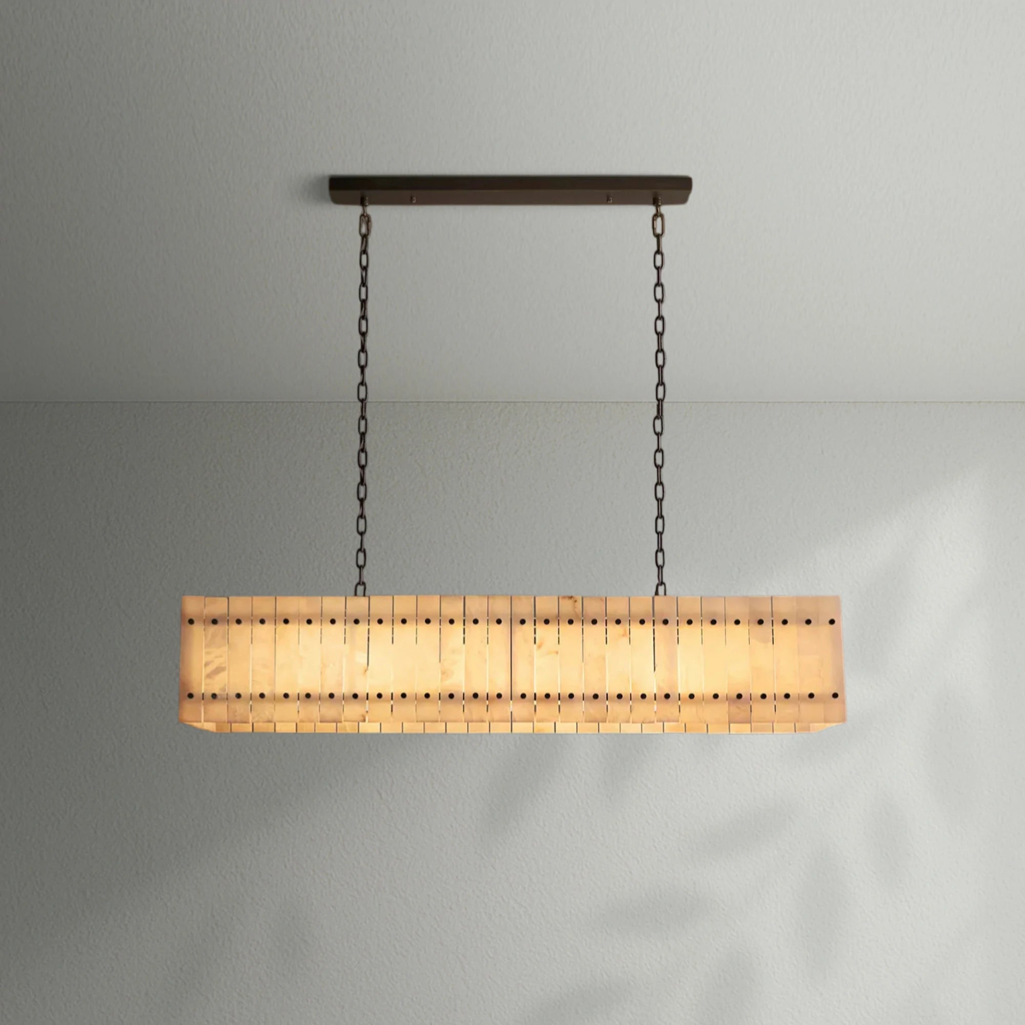 Sun Marco Alabaster Linear Chandelier