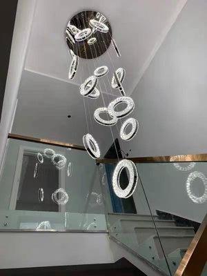 Luster Gaze Aura Grandeur Multi-Ring Round Chandelier - Background Shot