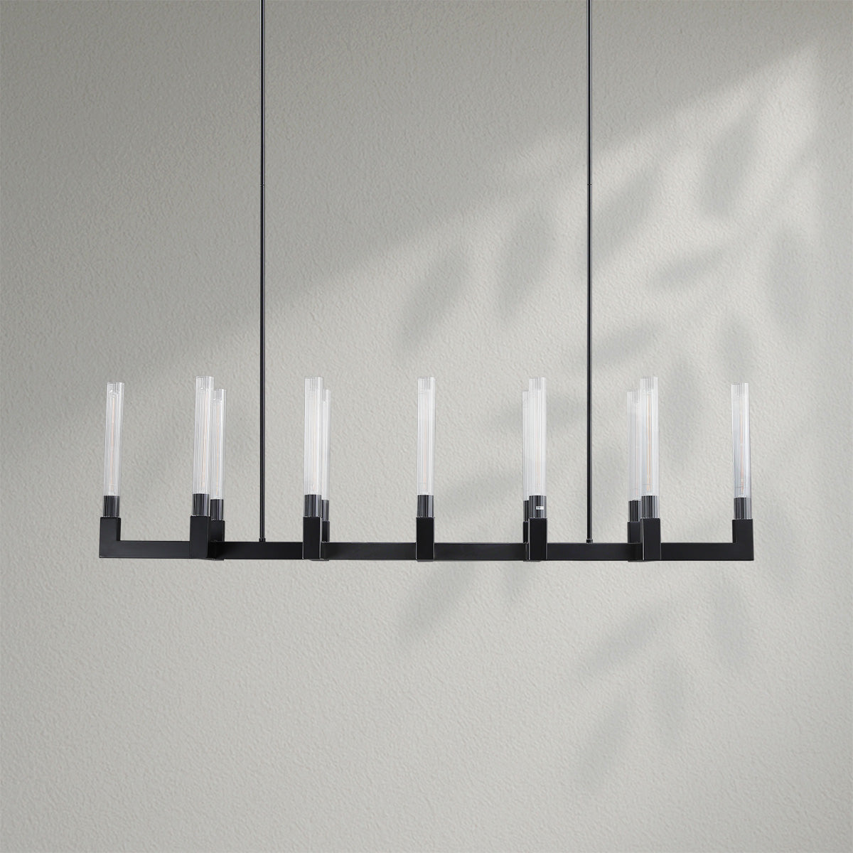 Cannelo Glass Linear Chandelier