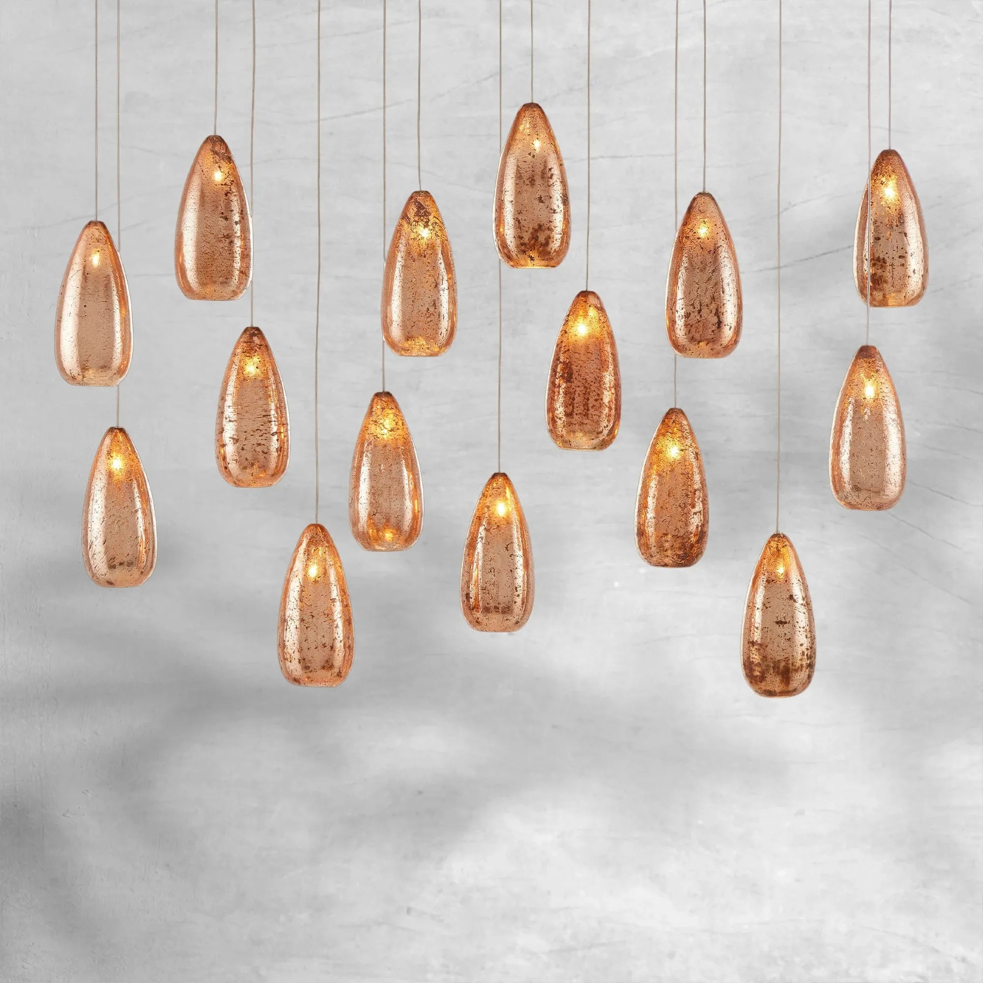 Edda Raindrop Linear Chandelier
