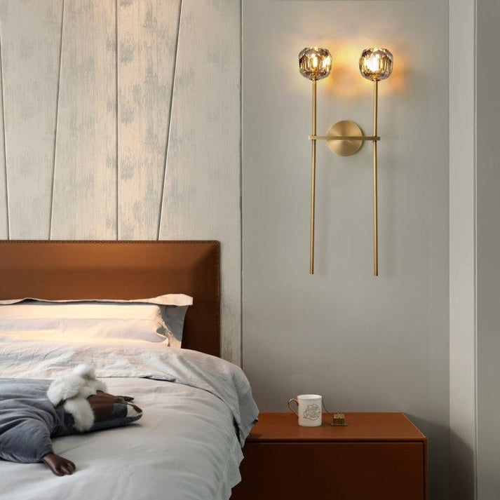 Boule Do Crystal Double Grand Wall Sconce