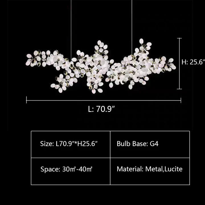 Light Luxury Nordic Creative Art Designer Pure White Grape Chandelier for Living/Dining Room Chandeliers Luster Gaze