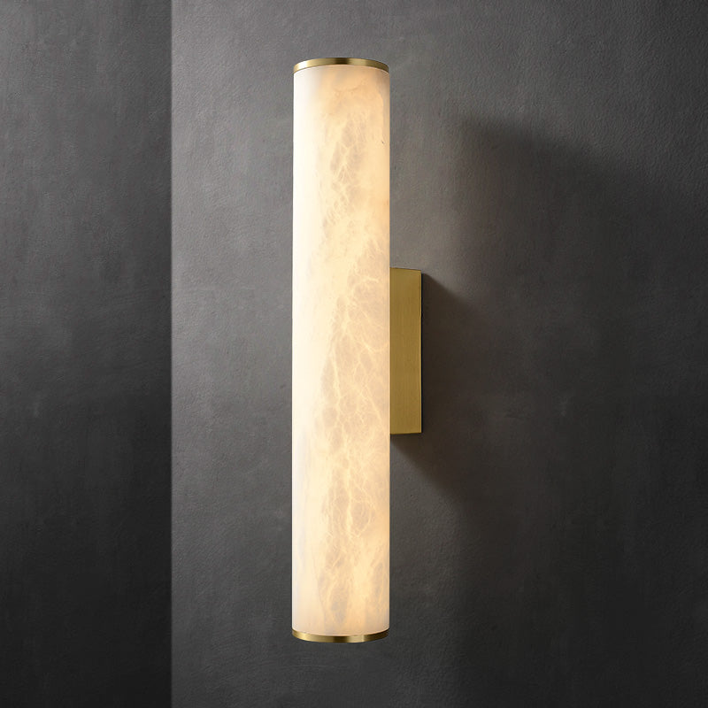 Modern Alabaster Melange Bathroom Sconce, Vanity Light chandeliers for dining room,chandeliers for stairways,chandeliers for foyer,chandeliers for bedrooms,chandeliers for kitchen,chandeliers for living room Luster Gaze Small Brass 