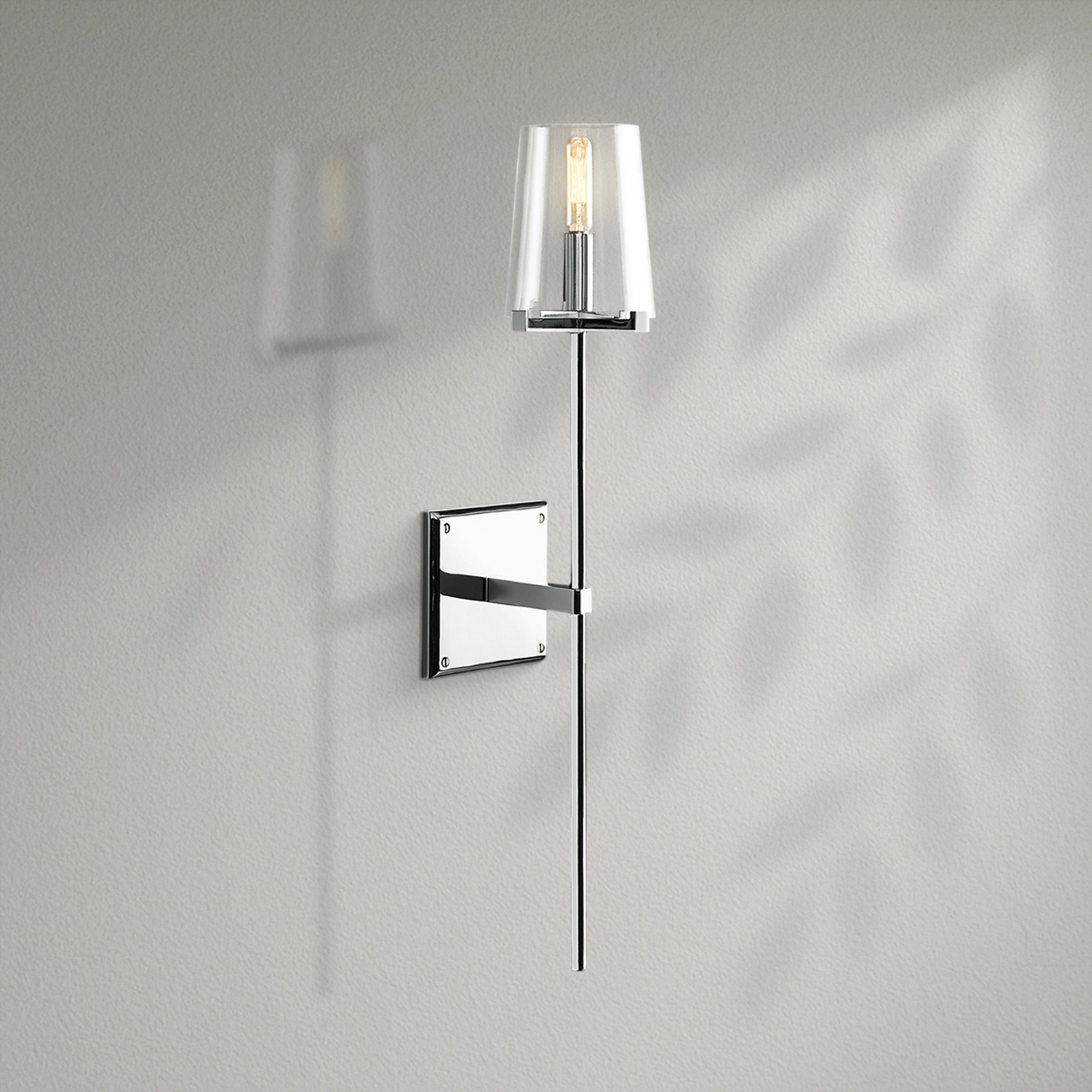 Pauillec Clear Glass Linear Wall Sconce