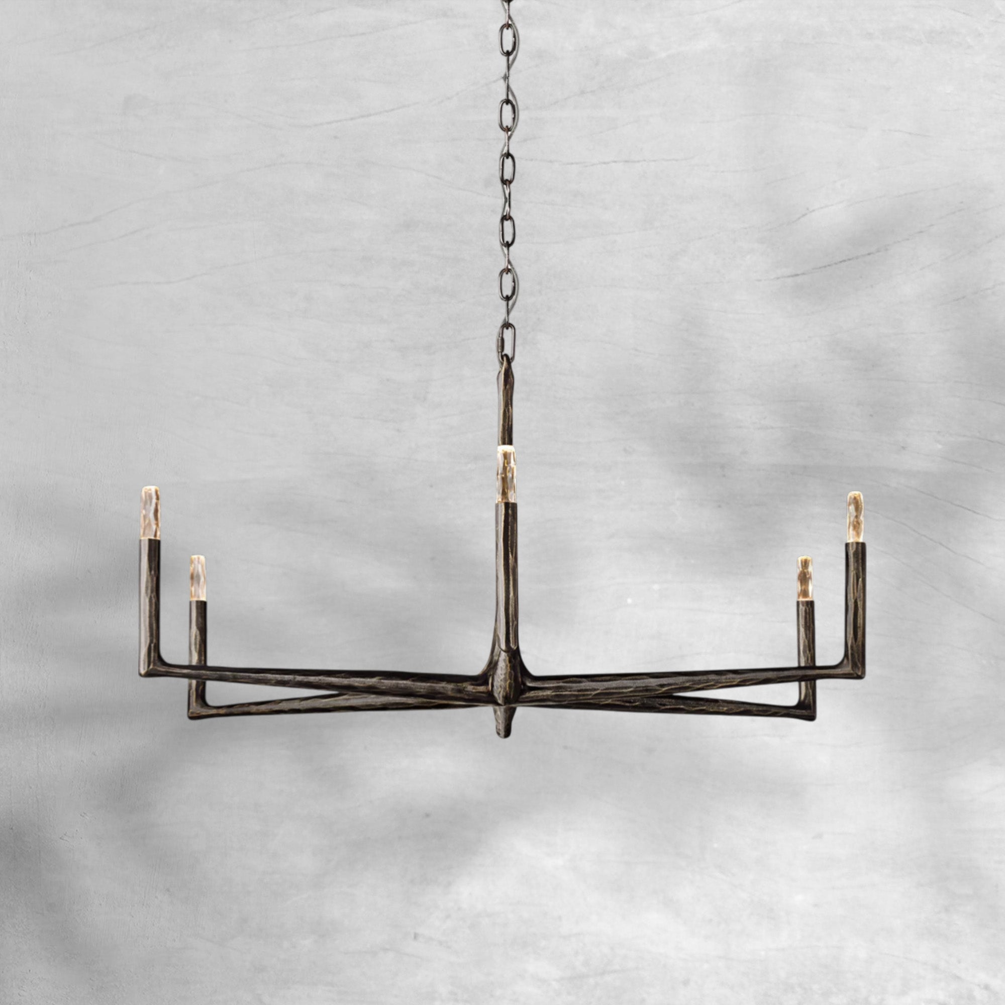 Thalen Forged Round Chandelier
