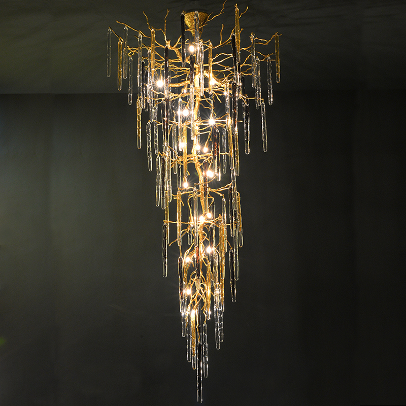 Luster Gaze Veridian Bloom Branch Chandelier - Background Shot