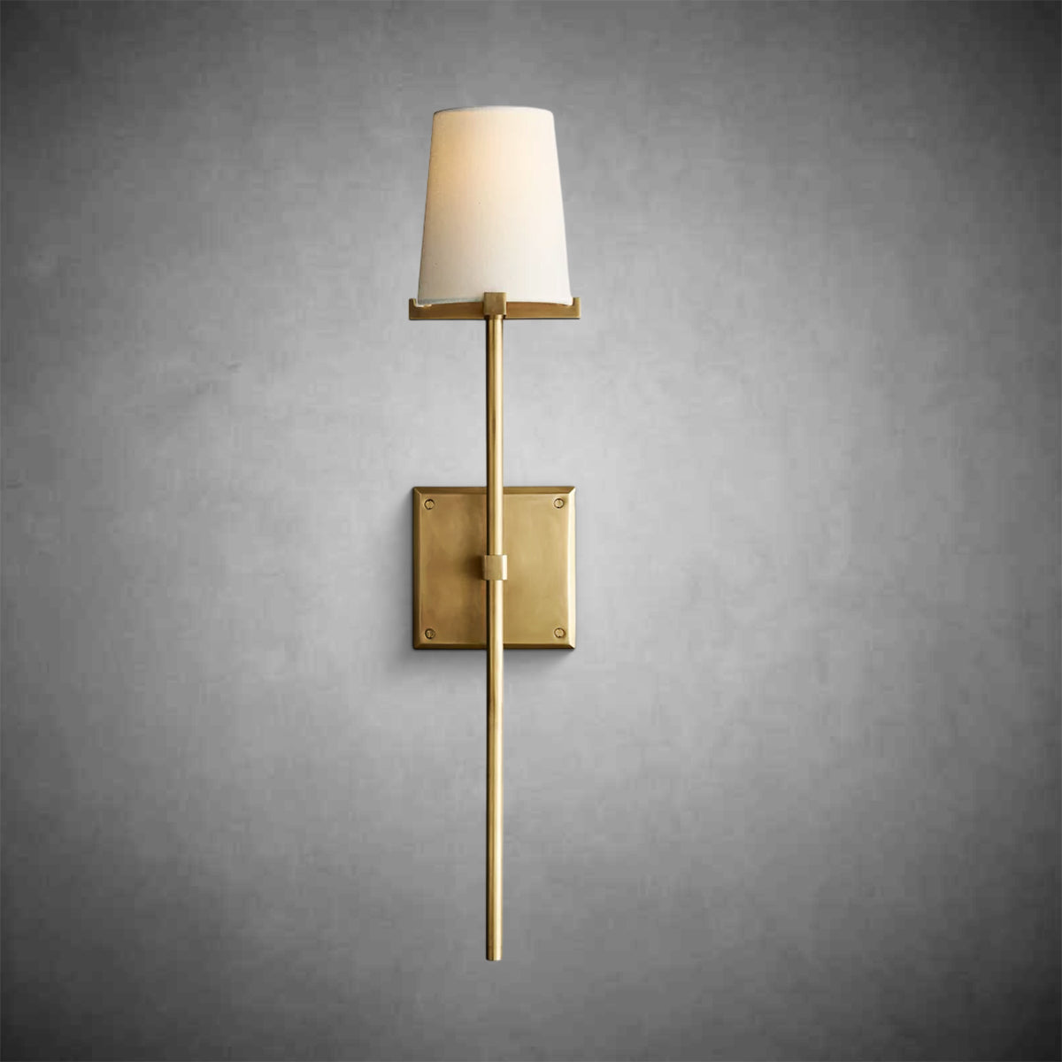 Pauillac Fabric Shade Torch Sconce