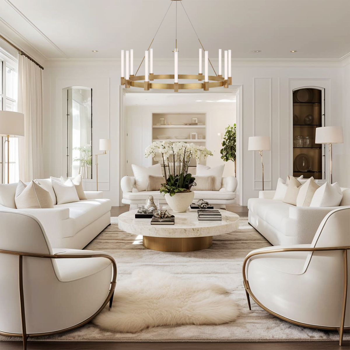 Candlestick Round Chandelier
